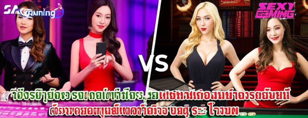 บรรยากาศคาสิโนสดกับดีลเลอร์มืออาชีพของ SA Gaming และดีลเลอร์สาวสวยของ Sexy Gaming พร้อมรีวิวผู้เล่นจริงและบริการแอดมิน 24 ชั่วโมงจาก pgtslot