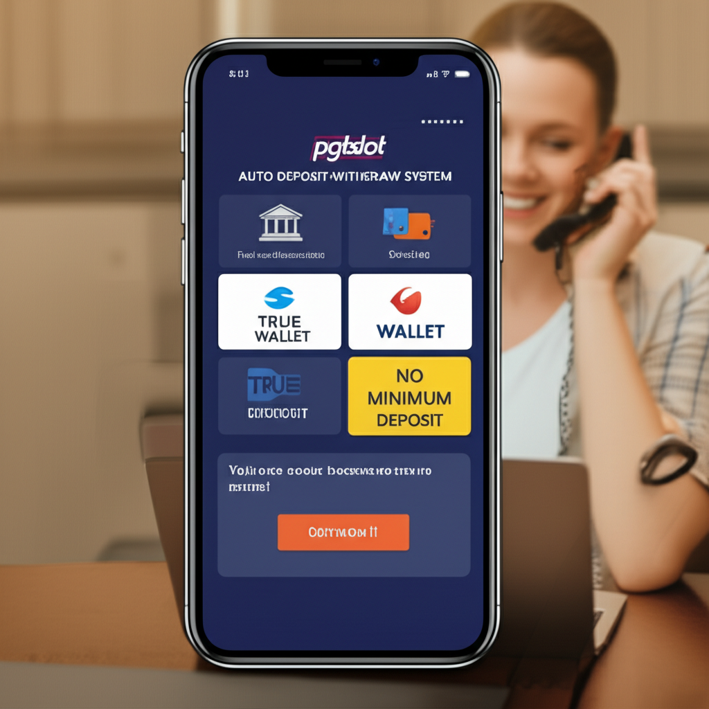 ภาพหน้าจอระบบฝาก-ถอนออโต้ของ pgtslot ที่รวดเร็ว ปลอดภัย และไม่มีขั้นต่ำ