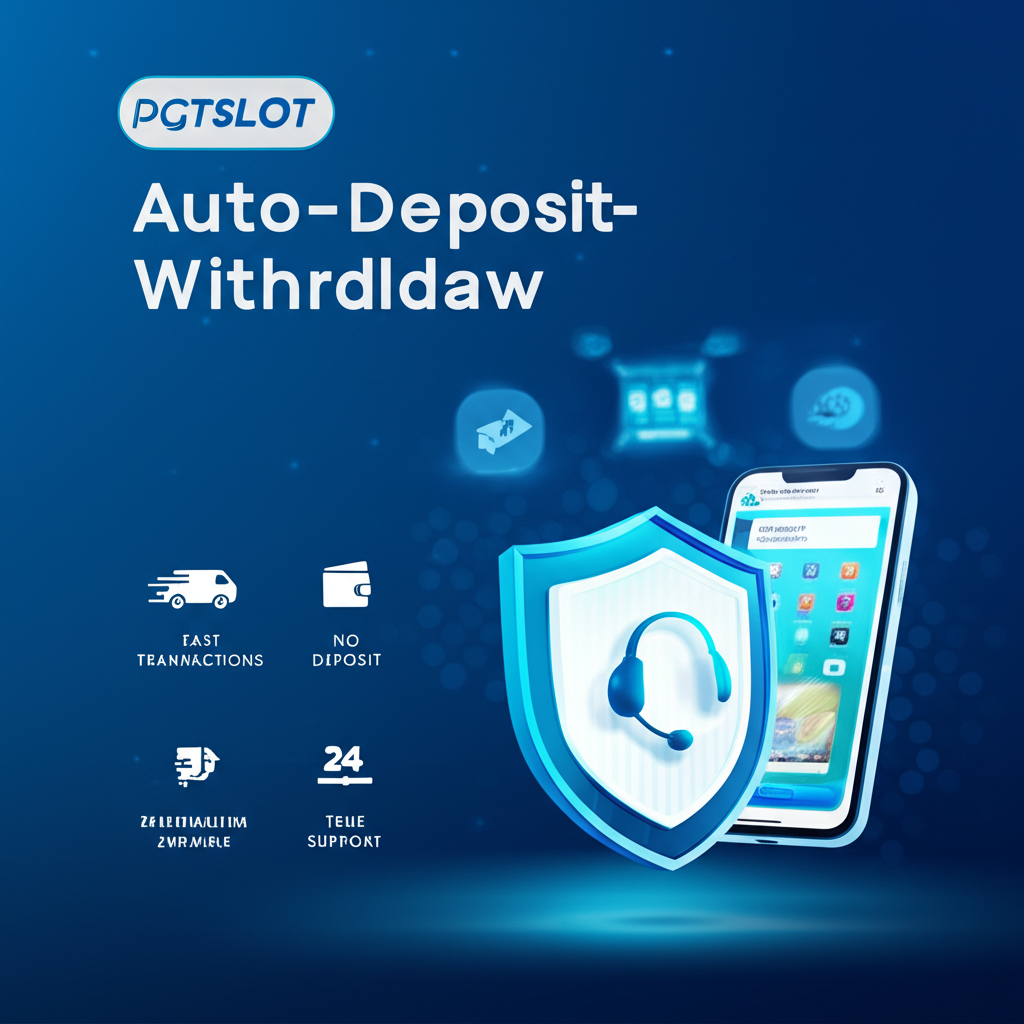 ระบบฝาก-ถอนออโต้ของ pgtslot รวดเร็ว ปลอดภัย ไม่มีขั้นต่ำ รองรับ True Wallet