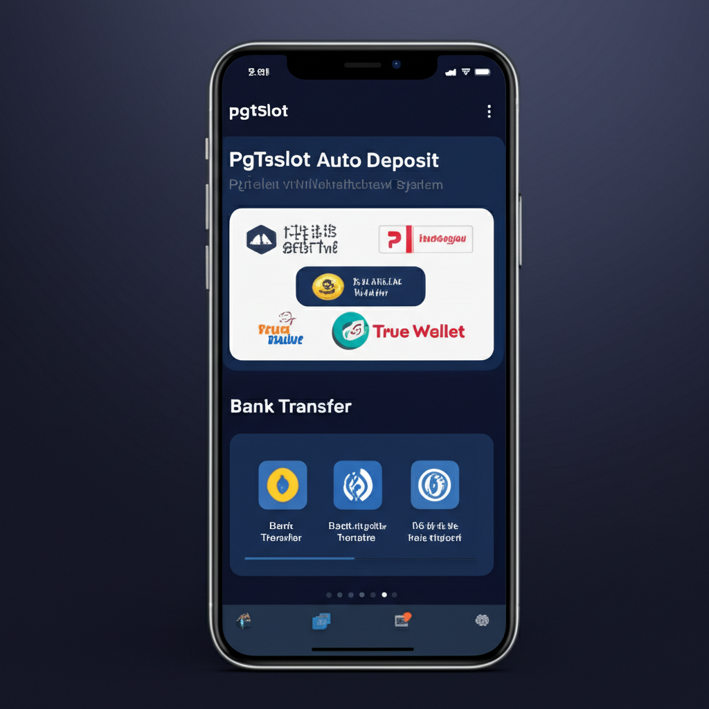 วิธีใช้งานระบบฝาก-ถอนออโต้ pgtslot ผ่านธนาคารและ true wallet แบบละเอียด
