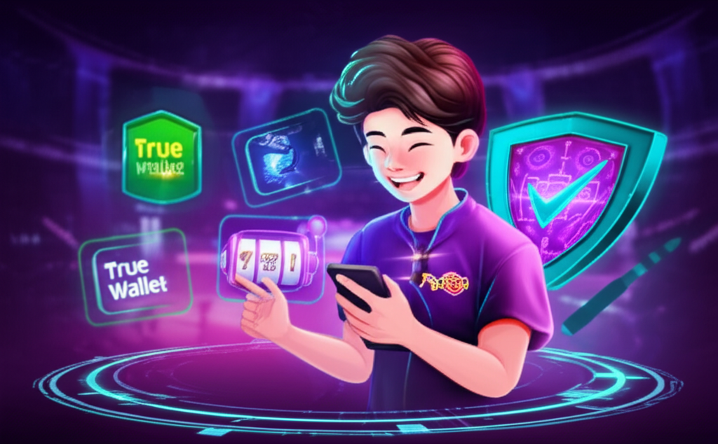 ภาพประกอบผู้เล่นชาวไทยสมัครสมาชิก pgtslot ด้วยระบบออโต้บนมือถืออย่างรวดเร็วและปลอดภัย