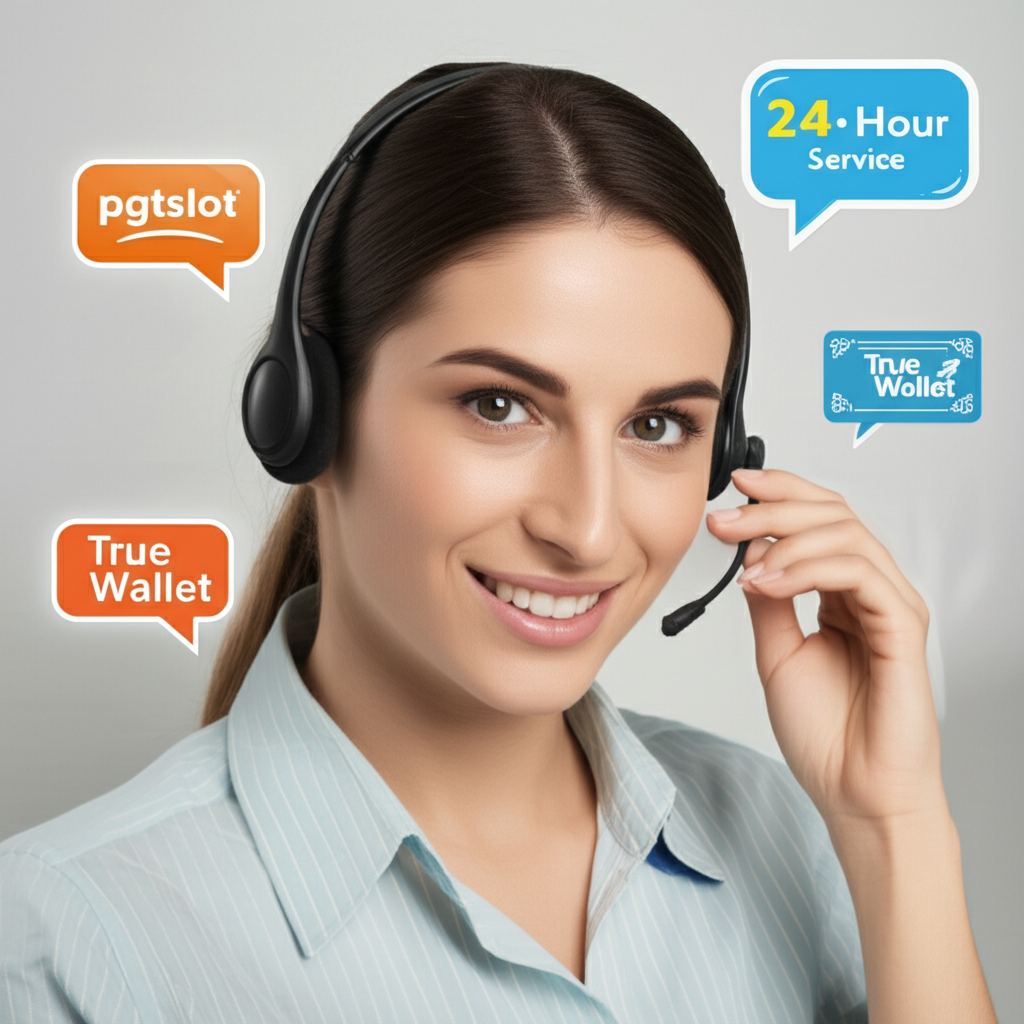 แอดมินสาวสวยบริการลูกค้าตลอด 24 ชั่วโมงของ pgtslot พร้อมระบบฝาก-ถอนออโต้และ true wallet
