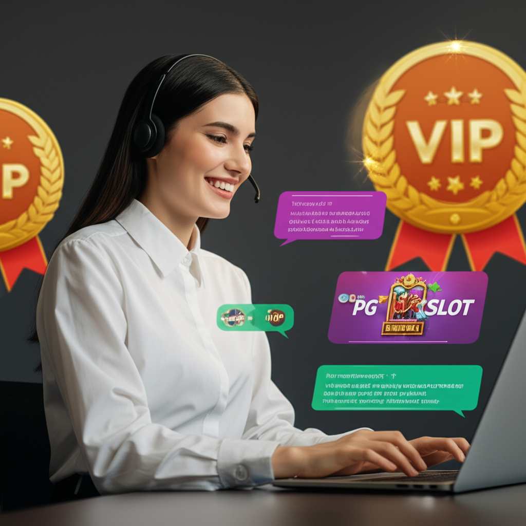 แอดมินสาวสวยของ pgtslot ให้บริการตอบแชท 24 ชั่วโมง พร้อมสิทธิพิเศษ VIP