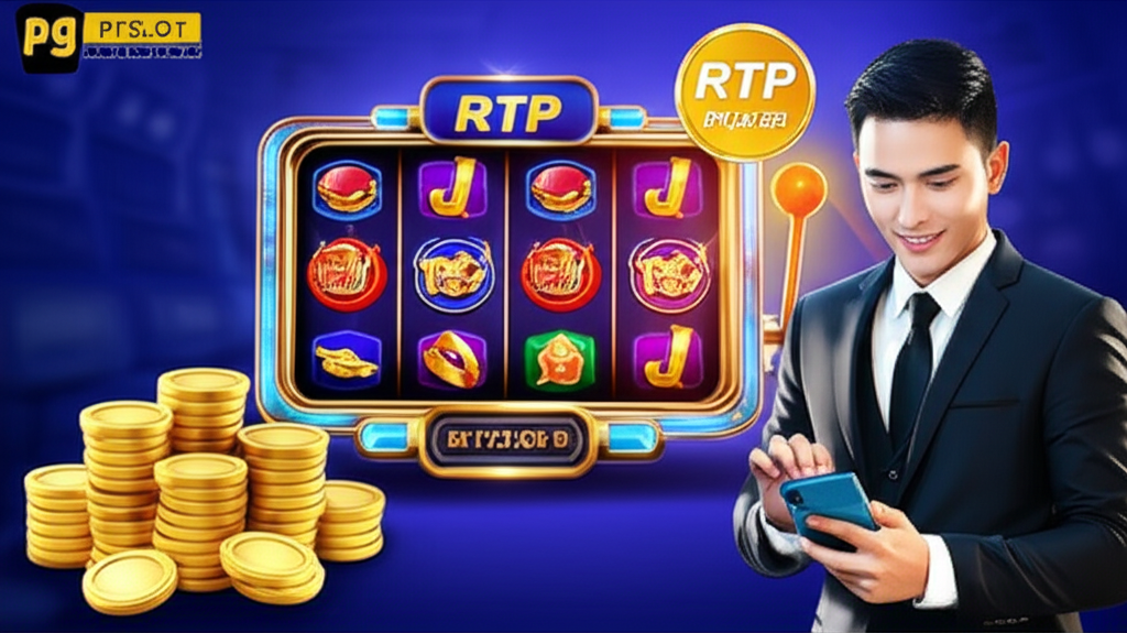 ภาพประกอบเกมสล็อตออนไลน์พร้อมแสดงเปอร์เซ็นต์ RTP เน้นความมั่นคงและความน่าเชื่อถือของ pgtslot