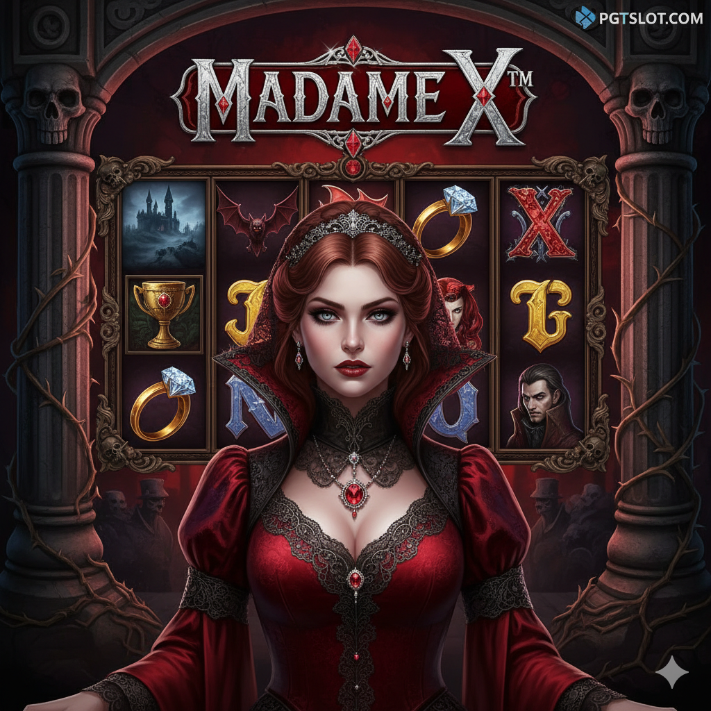 突出展示游戏核心功能——Vòng Quay Miễn Phí (Freespin)的截图或概念图。画面中心是一个被金光或红光环绕的老虎机界面，其中多个Scatter（如神秘的古老城堡或宝箱）符号被锁定在卷轴上。文字“FREESPINS”或“BONUS GAME”以醒目的、带有哥特字体风格的方式出现在画面上方，强调高额回报的潜力。整体构图需要动态感，色彩饱和 độ cao, thu hút người chơi chú ý.