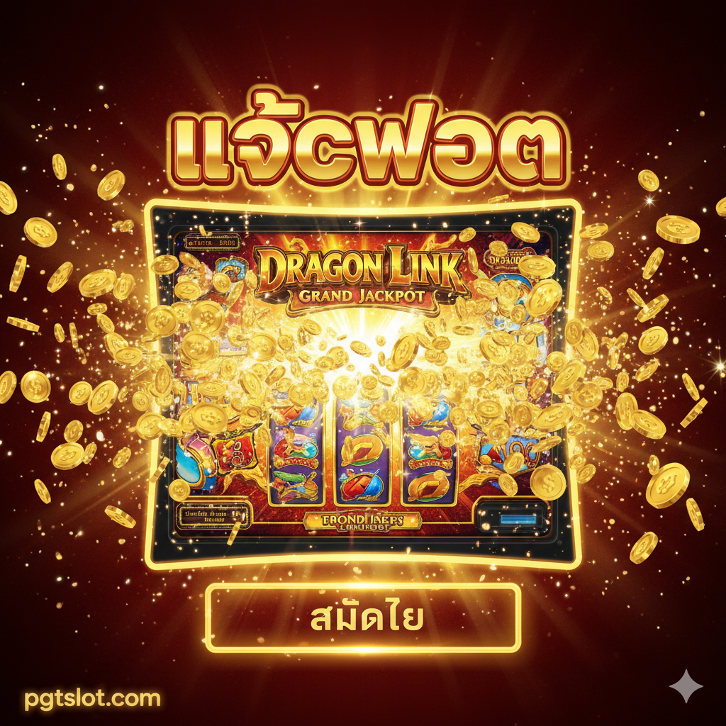 ภาพสรุปปิดท้ายที่กระตุ้นการสมัครสมาชิก ภาพควรเป็นฉากชัยชนะที่ยิ่งใหญ่ที่สุดในเกม Aristocrat อาจเป็นฉาก Grand Jackpot ของ Dragon Link ที่ระเบิดออกด้วยเหรียญทองจำนวนมาก และมีตัวอักษร 'JACKPOT' ขนาดใหญ่ปรากฏอยู่ด้านบน จัดวางองค์ประกอบให้ดูเหมือนแสงสว่างพุ่งออกมาจากหน้าจอ แสดงความร่ำรวยและโอกาสในการทำเงิน โทนสีทองและแดงสดใส เน้นความรู้สึก 'ถึงเวลาแล้ว' และ 'ห้ามพลาด' พร้อมช่องว่างสำหรับใส่ปุ่ม CTA (Call to Action) เช่น 'สมัครเลย' ที่ด้านล่าง