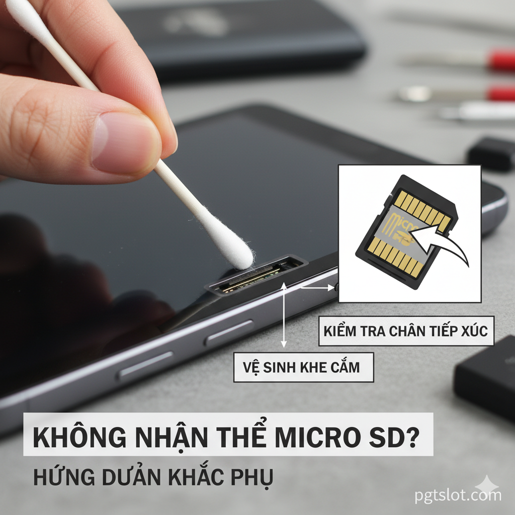 Một hình ảnh thông tin (infographic) so sánh các chuẩn thẻ nhớ. Chia thành ba cột/khu vực: SDHC (màu xanh lá), SDXC (màu xanh dương) và SDUC (màu tím), kèm theo biểu tượng dung lượng (ví dụ: 4GB-32GB, 64GB-2TB, 128TB). Bên dưới là biểu đồ tốc độ Bus Interface, minh họa các ký hiệu UHS-I, UHS-II (với hàng chân thứ hai được nhấn mạnh) và MicroSD Express (kèm biểu tượng PCIe), cùng với các ký hiệu V Class (V10, V30, V90) và tốc độ ghi tối thiểu liên quan. Hình ảnh phải trực quan, dùng biểu tượng đơn giản để truyền tải thông tin phức tạp một cách dễ hiểu. Đặt hình ảnh này tại mục 'II. GIẢI MÃ CÁC CHUẨN THẺ NHỚ VÀ TIÊU CHUẨN TỐC ĐỘ'.