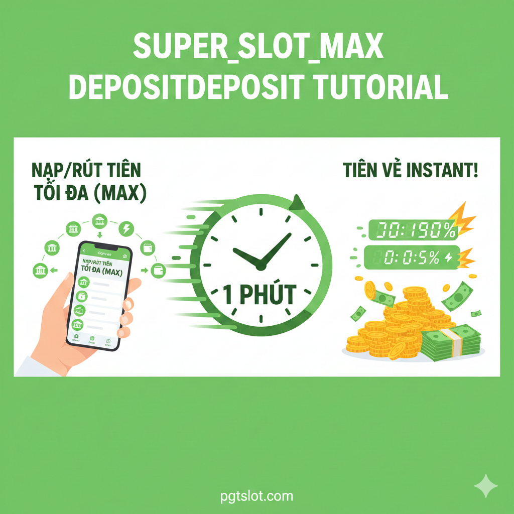 Một bức ảnh minh họa đơn giản, tập trung vào việc rút tiền nhanh chóng. Trung tâm là một chiếc đồng hồ chỉ 1 phút, xung quanh là các biểu tượng tiền tệ và ngân hàng. Phía dưới là dòng chữ lớn bằng tiếng Việt: 'RÚT TIỀN 1 PHÚT - AN TOÀN TUYỆT ĐỐI'.