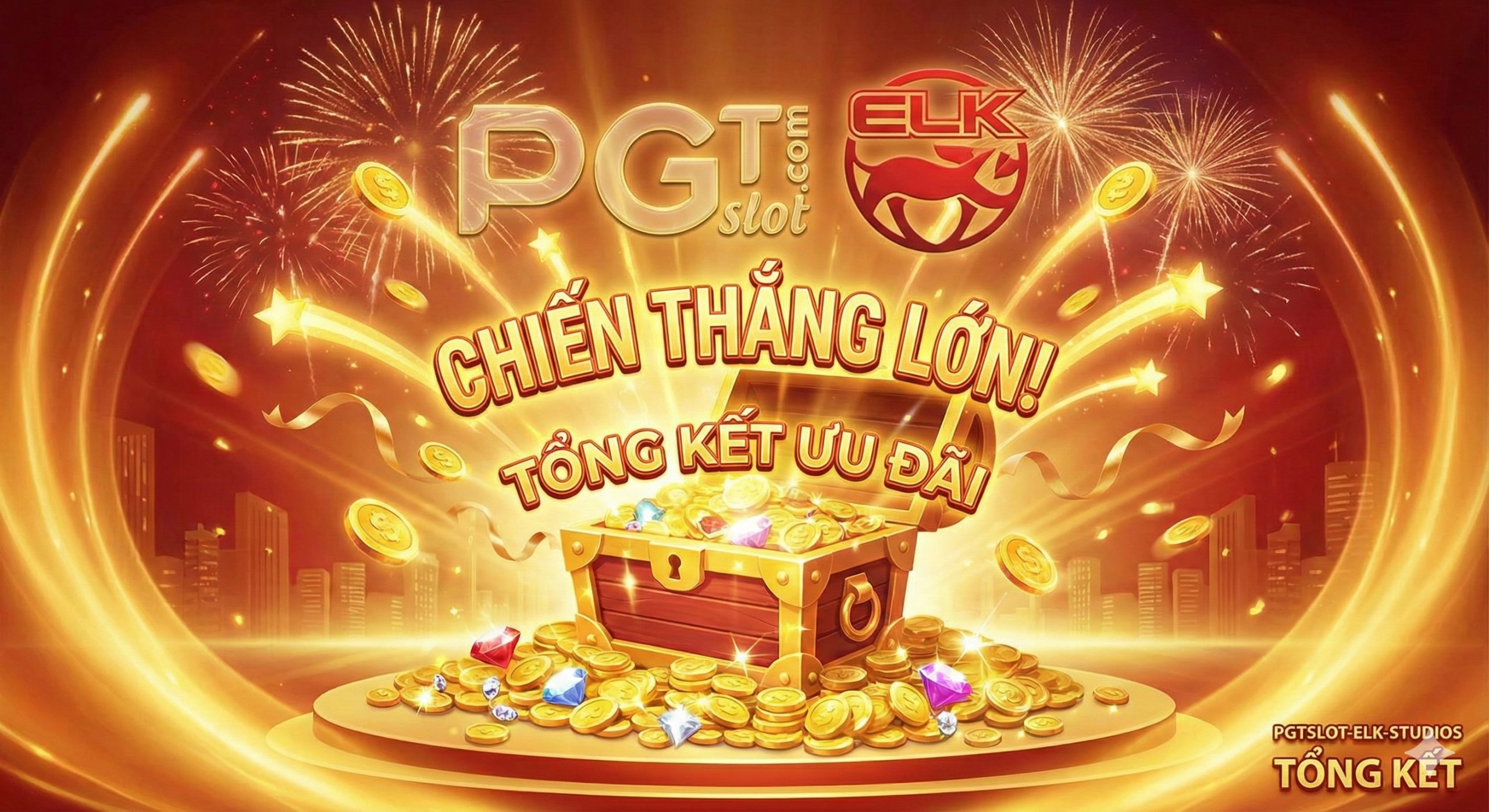 一张充满活力的拼贴风格海报,汇集了Elk Studios最受欢迎的游戏角色。左侧是'Wild Toro'中奔跑的公牛,右侧是'Pirots'中色彩斑斓的海盗鸟,上方是'Nitropolis'里的机甲动物,下方是'Cygnus'的重力滚落符号。这些角色交织在一起,伴随着爆炸特效、闪电和飞溅的金币。色彩饱和度高,对比强烈,突出Elk Studios游戏画质精美、风格多样的特点,旨在吸引玩家探索不同的游戏系列。